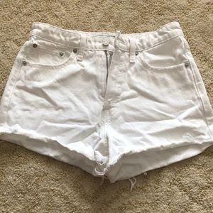 High rise white Lucky Brand shorts